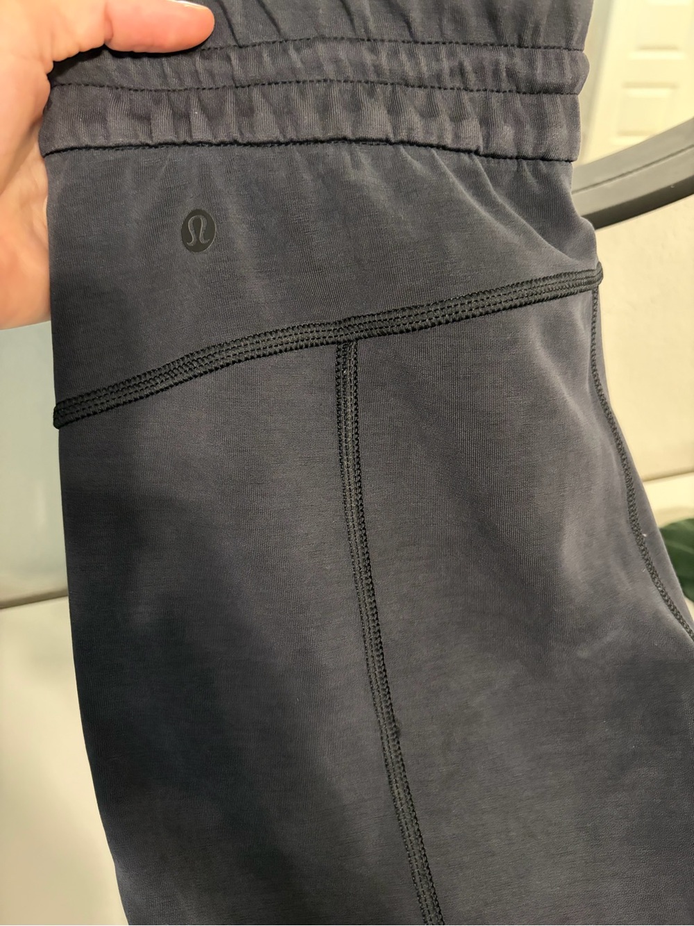 lululemon athletica Softstreme High-Rise Wide Leg Pants in Charcoal Black - Picture 2 of 4